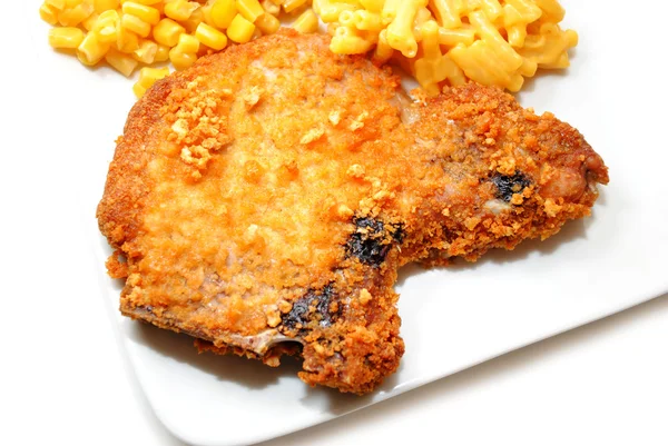 Crispy Baked Breaded PorkChop Served on a Plate — Stock Photo, Image