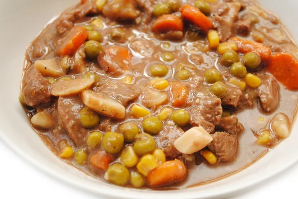 Close-Up of Hearty Stew Served in a Bowl — Stock Photo, Image