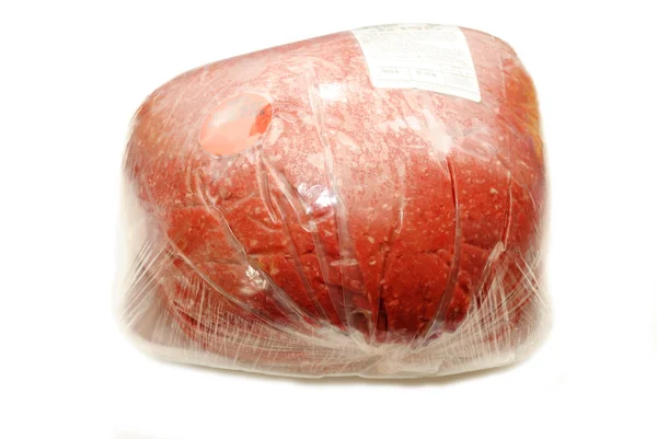 Fresh Organic Packaged Hamburger from the Butcher — Stock Photo, Image