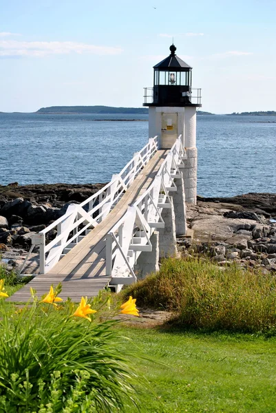 Marshall punt vuurtoren, Maine Usa.jpg — Stockfoto