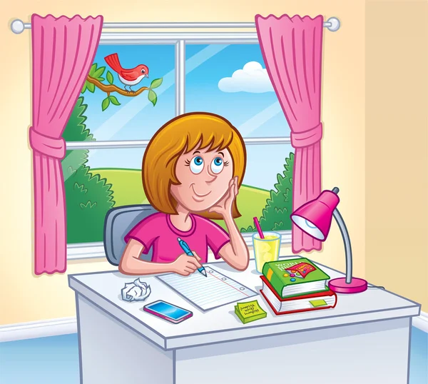 Onun odasına ödev kız