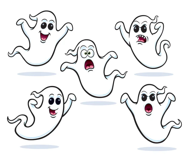 Cinco fantasmas voladores — Foto de Stock
