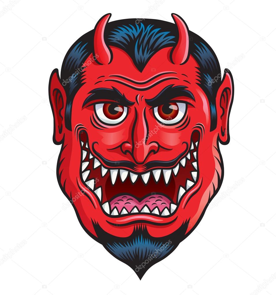 Devil Monster Face Stock Illustration by ©RodSavely #82804956