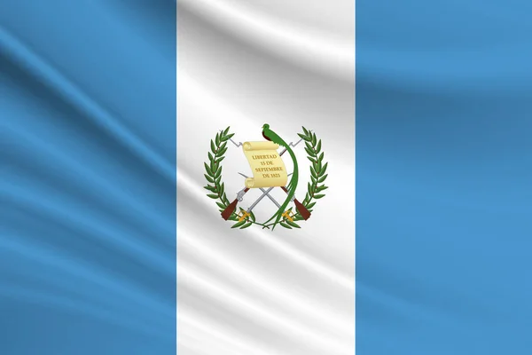 グアテマラの国旗 グアテマラの国旗の生地の質感 — ストック写真