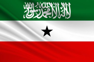 Somaliland bayrağı. Somaliland bayrağının kumaş dokusu.