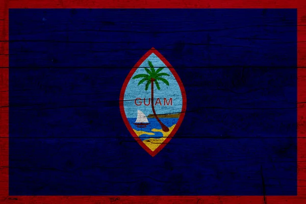 Flaga Guam Drewniana Tekstura Flagi Guam — Zdjęcie stockowe