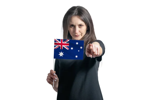 오스트레일리아의 국기를 그리고 배경에 고립되어 — 스톡 사진
