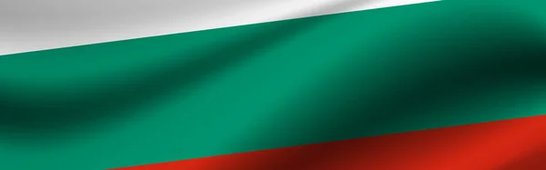 Bulgaristan Bayrağı Taşıyan Pankart Bulgaristan Bayrağının Kumaş Dokusu — Stok fotoğraf