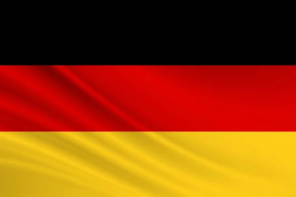 Flag Germany Fabric Texture Flag Germany — Stock Photo, Image