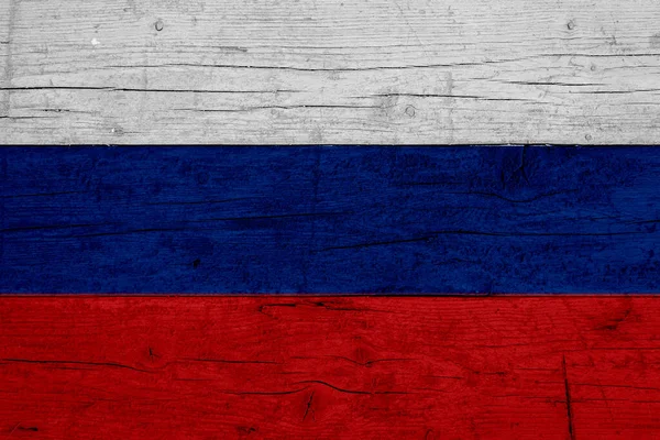 Flag Russia Wooden Texture Flag Russia — Stock Fotó