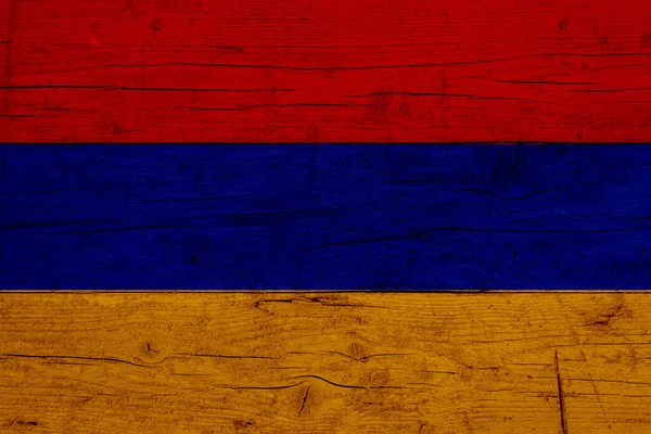Flag Armenia Wooden Texture Flag Armenia — 图库照片