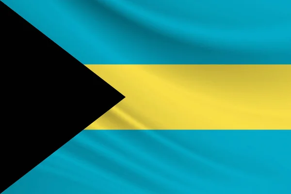 Флаг Багамских Островов Ткань Флага Багамских Островов — стоковое фото