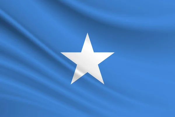 Somalias Flagga Tygstruktur För Somalias Flagga — Stockfoto