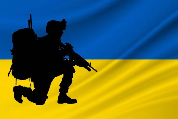 Dia Independência Ucrânia Militar Ucrânia Dia Memória Dos Soldados Caídos — Fotografia de Stock