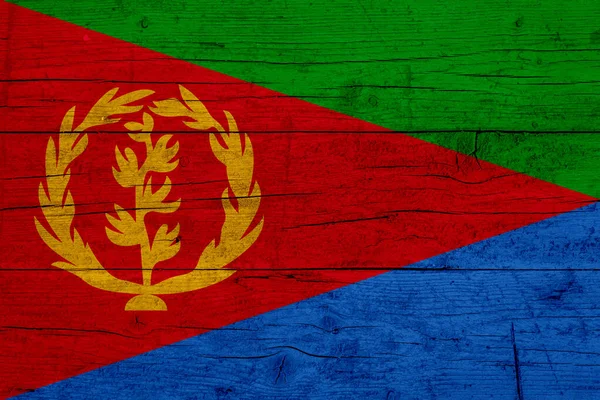 Eritre bayrağının Eritre Tahta desenli bayrağı..