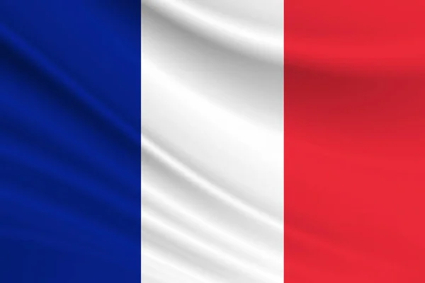フランスの国旗 フランスの国旗の生地の質感 — ストック写真