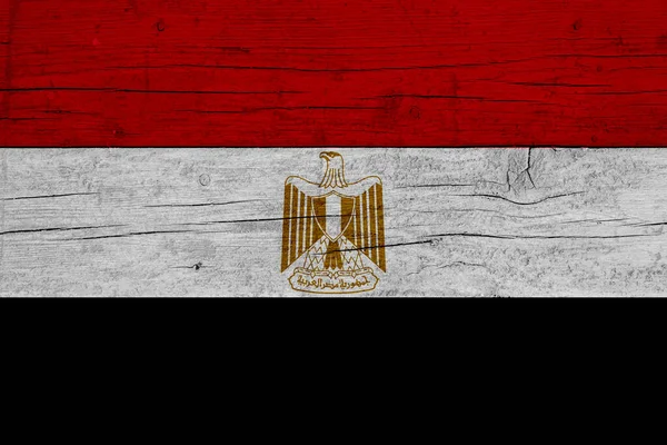 Flagge Ägyptens Holzstruktur Der Flagge Ägyptens — Stockfoto