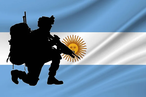 Självständighetsdagen Argentina Argentinas Militär Dagen För Minnet Fallna Soldaterna Argentina — Stockfoto