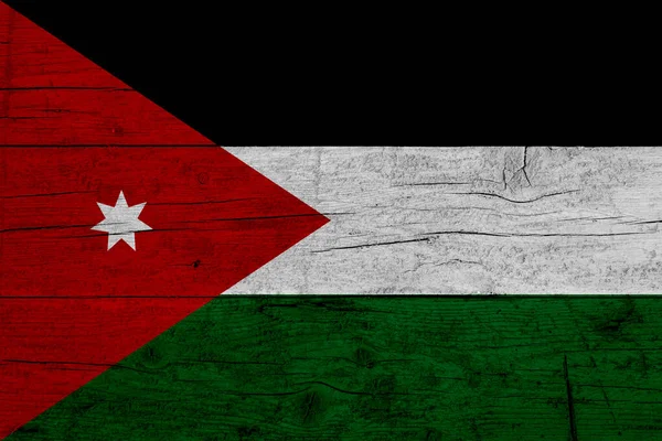 Flagge Von Jordanien Holzstruktur Der Flagge Von Jordanien — Stockfoto