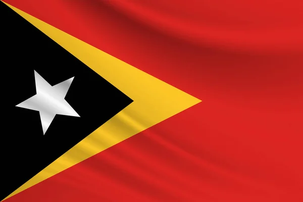 Bandiera Timor Est Tessuto Della Bandiera Timor Est — Foto Stock