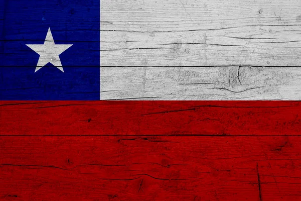 Flag Chile Wooden Texture Flag Chile — Stock Photo, Image