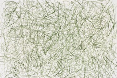 yeşil boya karalamalar beyaz kağıt üzerinde 