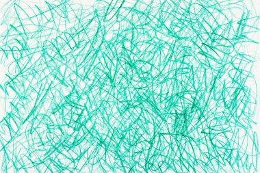 yeşil boya karalamalar beyaz kağıt üzerinde 