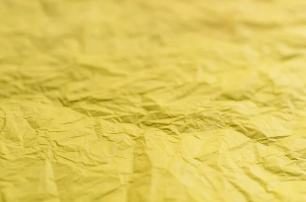 Κίτρινο χαρτί τσαλακωμένο υφή φόντου — Φωτογραφία Αρχείου