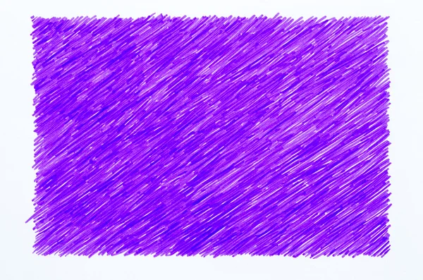 Griffes de marqueur violet sur papier blanc — Photo