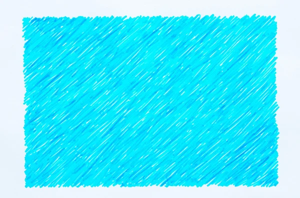 Blue marker doodles on white paper background — Stock Photo, Image