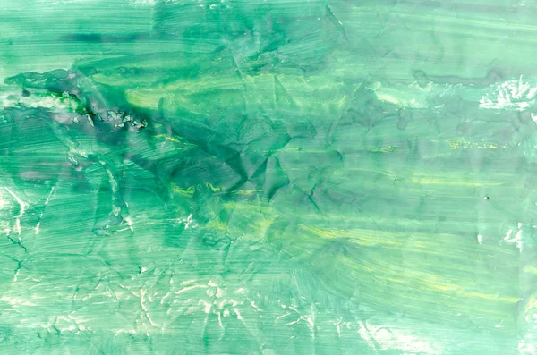 Акварельний зелений пофарбований фон — стокове фото