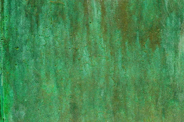 Pátina verde textura metálica — Fotografia de Stock