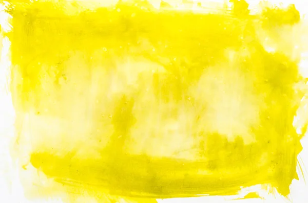 Aquarel gele achtergrond textuur — Stockfoto
