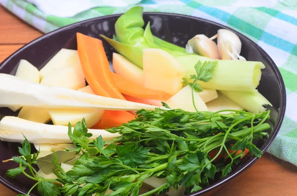 Bahan sup sayuran — Stok Foto