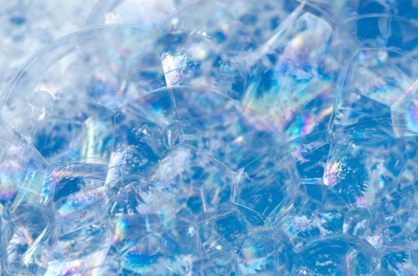 Bolhas de espuma azul — Fotografia de Stock