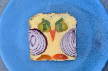 çocuklar için komik sandviç 