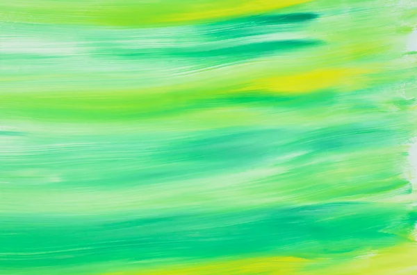 Green watercolor painted background texture — Stock Photo, Image