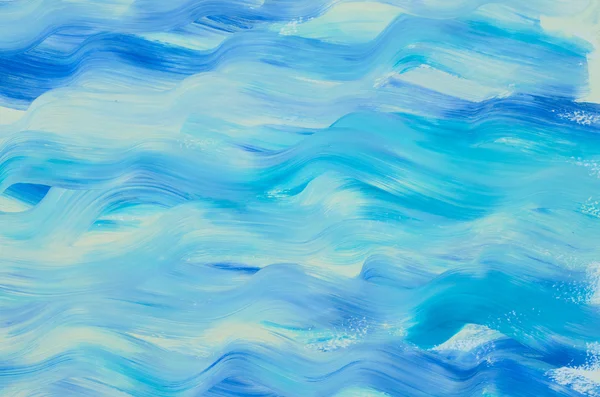 Azul aquarela pintado fundo textura — Fotografia de Stock