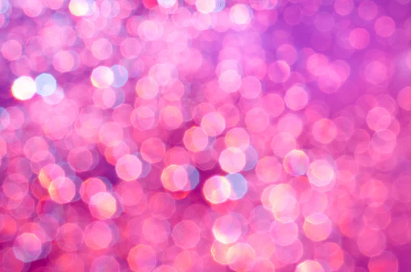 Růžový rozmazané světla bokeh pozadí — Stock fotografie