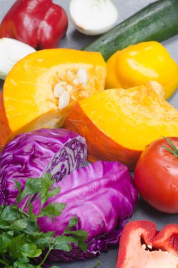 Renkli yaz sebze 
