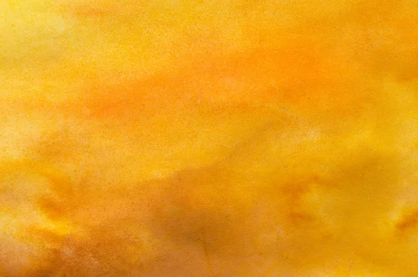 오렌지 수채화 그려진된 배경 텍스처 — 스톡 사진