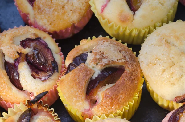 Muffins de fruta de pluma caseros — Foto de Stock