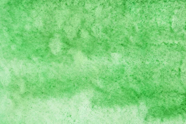 Grüne Farbe Aquarell Gemalt Hintergrund Textur — Stockfoto