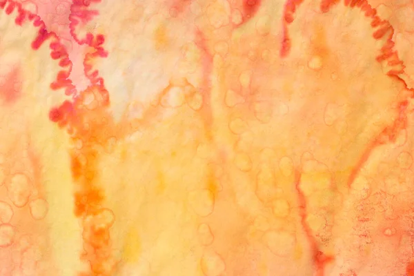 Orange Color Watercolor Painted Background Texture Royalty Free Stock Photos