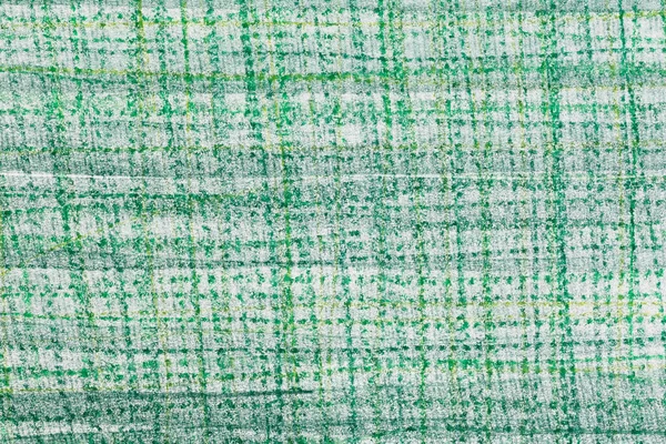 Зеленого Цвета Цветной Карандаш Клетчатый Рисунок Бумажном Фоне Текстуры — стоковое фото