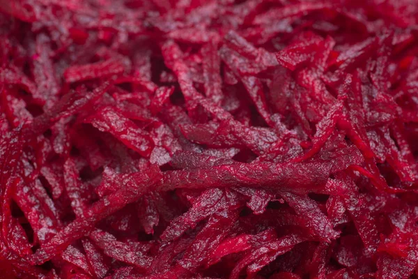 Raw Shredded Beetroot Closeup Selective Focus — Stock Photo, Image