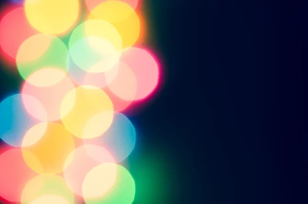 Sfocato multicolore bokeh luci sfondo — Foto Stock