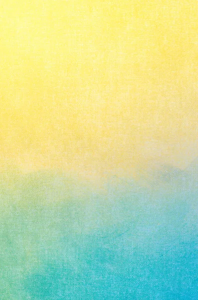 Blaue und gelbe abstrakte Textur auf Leinwand gemalt — Stockfoto