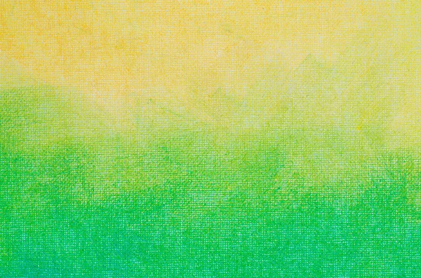 Textura abstrata amarela e verde pintada em backgro de lona de arte — Fotografia de Stock