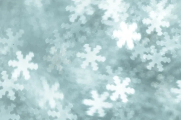 Verschwommener Bokeh Schneeflocken Hintergrund — Stockfoto